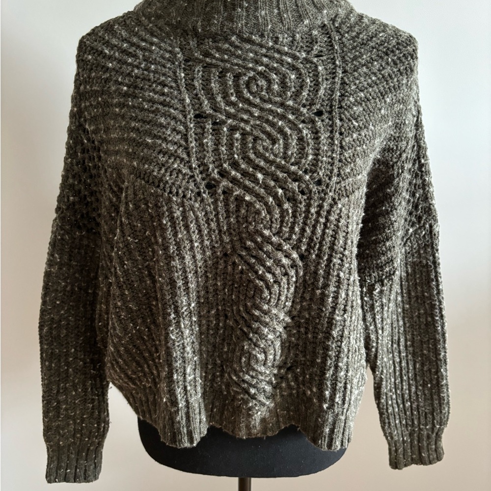 Chunky Knit Gray Sweater